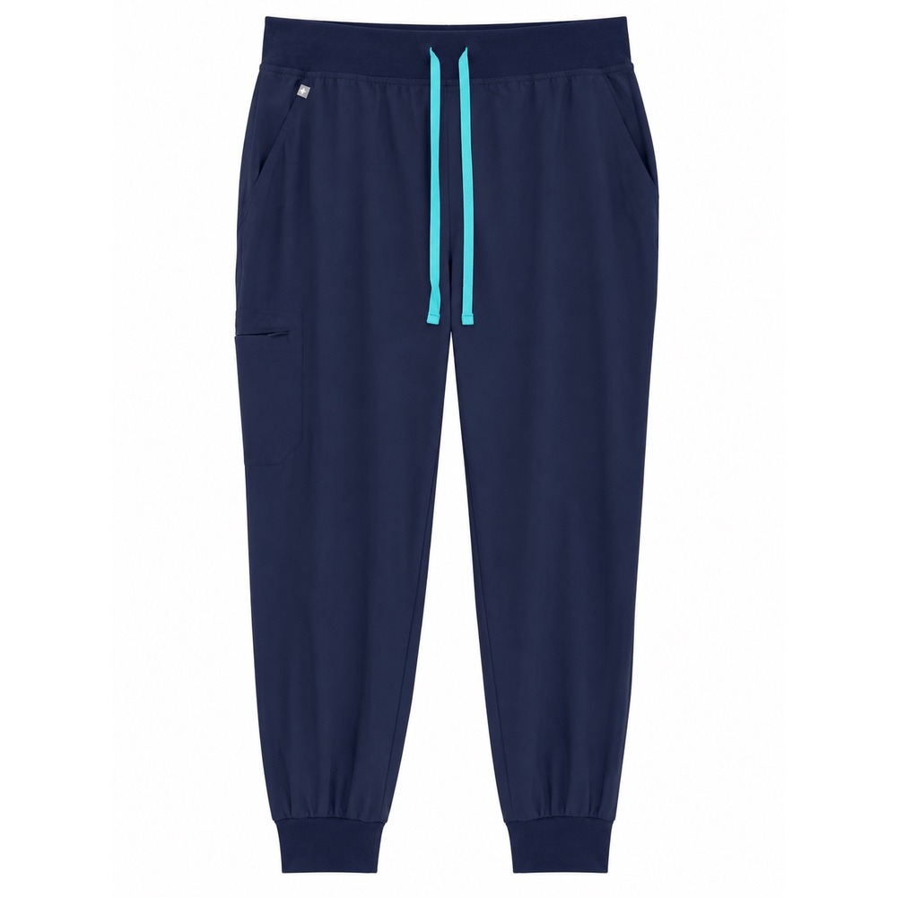 FIGS Scrub Pants XXL Petite Navy Blue Jogger Stretch Medical Uniform Pockets